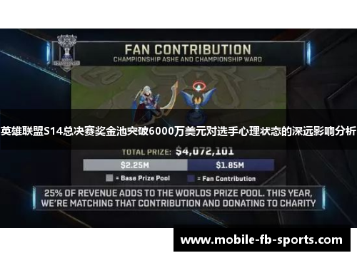 英雄联盟S14总决赛奖金池突破6000万美元对选手心理状态的深远影响分析 英雄联盟S14总决赛奖金池突破6000万美元对选手心理状态的深远影响分析
