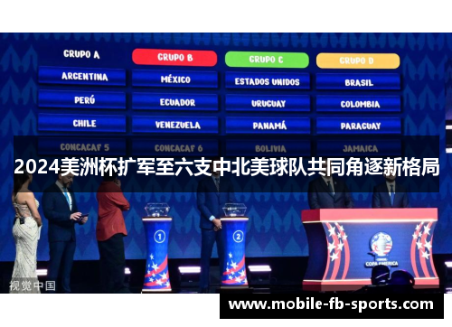 2024美洲杯扩军至六支中北美球队共同角逐新格局