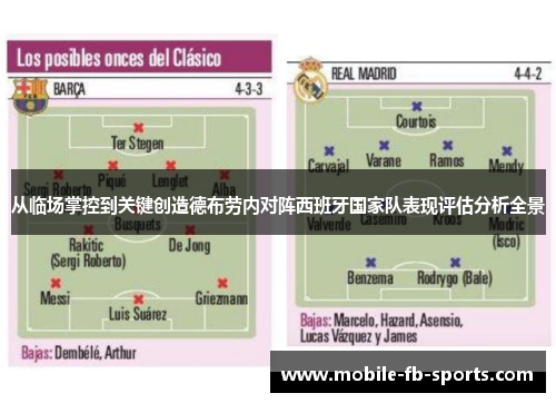 从临场掌控到关键创造德布劳内对阵西班牙国家队表现评估分析全景
